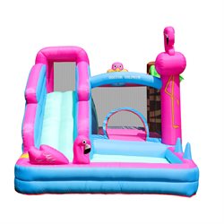 Doctor Dolphin Bouncer Flamingo incl. 450W blower